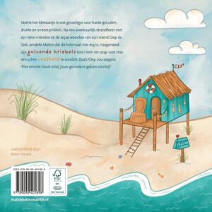Mattie het Meeuwtje en zijn golvende gevoelens - Prentenboek kinderen - Cover - Achter